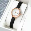 Venta Caliente Estilo Academia Reloj Examen Ins Moda Femenina Redondo Tendencia Esfera Redonda Reloj de Cuarzo Pequeño Redondo para Mujer Venta al por Mayor