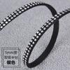 Joyería DIY cuerda de cuero remache de diamantes de imitación tira de terciopelo Corea del Sur punto dorado negro plateado cinturón de diamantes remache cinturón de terciopelo accesorios de ropa