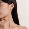 Aretes de Hoja de Verano de Plata Esterlina Aretes de Perla Francesa para Mujer Plata 925 Estilo K Estilo de Lujo Accesible Aretes de Nicho Día de San Valentín