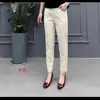 Calça Casual Nova de Algodão e Linho Feminina 2027 Verão Tamanho Plus Size Solta Harem Cintura Alta Moda Emagrecedora Estudante Cropped