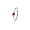 Anillo de Pista de Aleación de Titanio F136 con Circonia G23 Titanio Rosca Interna Labio de Circonia Pulido Pendiente Joyería para Piercing