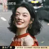 Pendientes de Plata de Ley S925 con Cierre de Mariposa en el Mismo Estilo que Liu Yifei, Pendientes Grandes de Aro Lisos de Plata para Mujer, Nuevos Pendientes de Gama Alta al por Mayor
