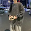Quente Quente Transfronteiriço em estoque Outono e Inverno Novo Suéter Casual Gola Careca Suéter Base plus size Suéter Solto