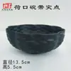 Cuenco de Cerámica Negra con Patrón de Cerdo, Recipiente con Forma de Cuerno de Buey, Recipiente para Vino de Cerámica de Cáscara de Huevo, Taza Pequeña de Pie Alto, Trípode de Cerámica, Cerámica Decorativa, Artículos de Cerámica Antigua, Cerámica de Colores, Cerámica Antigua