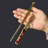 Espada Antigua Famosa Arma Circundante Modelo Tang Hengdao Caballo Militar Vida Soldado de Xizang Pabellón Arma con Funda Cuchillo de Juguete Adornos