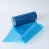 Película despegable de PET azul de un solo lado personalizada de fábrica, película despegable de poliéster recubierta con aceite de silicona, anti-mucosa