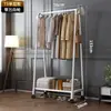 Cabide de chão simples para uso doméstico no quarto, cabide móvel para varanda interna, cabide de porta para dormitório