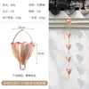 Nueva Cadena de Lluvia Estilo Chino de Cobre para Patio de Villa, Jap