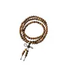 Cuentas Sueltas de Sándalo 108 Piezas, Cuentas Redondas, Sándalo Verde, Sándalo Negro, Sándalo Rojo Sangre, Sándalo Dorado, Madera de Alto Aceite, Cuentas para Pulsera DIY