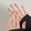 El Artículo de Moda Más Vendido de Celebridad de Internet de Xiaohongshu: Puntas de Uñas Ojo de Gato de Vidrio Dorado Champagne Ligeramente Borrachas con Tonos Rosados que Realzan el Cutis y Añaden un Toque de Lujo