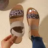 Nuevas de Moda Tallas Grandes Verano Transfronterizas Sandalias de Playa Planas Elásticas para Mujer Estilo Romano para Uso en Exteriores