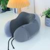 Almohada cervical de espuma viscoelástica almohada en forma de U almohada cervical elástica extraíble viaje avión una generación de cabello puede agregar logotipo