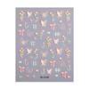 Pegatinas de Mariposa Verde Primavera para Uñas con Relieve Pegatinas de Uñas 3D a Cuadros de Tulipán Fresco Estilo Sl