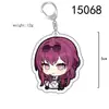 Honkai: Chaveiro de Merchandise de Anime Star Rail Bailu March 7Th Qingque Sushang Pingente de Acrílico