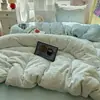Conjunto de Cuatro Piezas de Leche Polar A-Class Fresco y Lindo para Bebés y Niños, Funda de Edredón Individual Espesa Cálida de Invierno, Conjunto de Tres Piezas para Dormitorio de Estudiantes