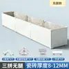 Fivela de fixação de telha de liga de alumínio de aço esquerdo vaso de flores piscina de vegetais piscina de peixes conector de reforço de vidro caixa de plantio acessórios