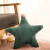 Cojín Decorativo Estilo Nórdico Estrella y Luna, Cojín para Sofá Corona, Decoración para Ventana Bahía, Decoración para el Hogar de Material Peluche con Forma de Corazón