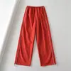 Pantalones de Pierna Recta de Secado Rápido de Cintura Alta Elastoméricos Ins Spice Girls Pierna Recta Pierna Recta Verano Nueva Llegada Sueltos de Pierna Ancha de Moda Casual Deportivos