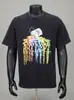 Gallery Dept Lavado y Desgastado Manga Corta Retro High Street Vintage Camiseta Suelta para Pareja Moderna
