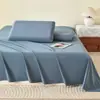 Lençol de cama escovado espessado 100% algodão peça única dormitório estudantil capa de edredom espessada conjunto de cama de três peças