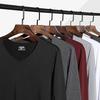 Conjunto de Ropa Interior Térmica de Terciopelo de un Lado con Cuello en V para Hombre de Nan Ren Shuai con Ropa de Otoño Sin Costuras Cepillada y Pantalones Largos con Forro Polar