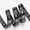 Cinto Feminino Rivet Couro Genuíno Europeu e Americano Couro Bovino de Primeira Camada com Saia Curta Shorts Design de Nicho Cinto de Alta Qualidade Preto Tendência