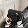 Bolso de Mujer Otoño Nuevo de Moda Bloque de Color Hombro Único Axila Pequeño Cuadrado Estilo Coreano Texturizado Retro Bolso Cruzado Dropshipping