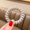 Ligas para el cabello tipo cable de teléfono de colores para niñas dulces, Bandas para el cabello simples sin marca, Accesorios para el cabello de estilo dulce