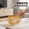 ¡Guau, esta bandeja para snacks casera tiene propiedades antibacterianas de iones de plata, está hecha de material PP, tiene un asa con forma de oreja de gato, es duradera y viene con una caja de almacenamiento a prueba de polvo, perfecta para fiestas