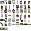 50 Piezas de Pegatinas de Graffiti de Etiquetas de Botella de Poción Retro para Decorar Teléfonos Móviles, Maletas, Patinetas, Cuadernos y Diarios