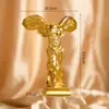 Escultura de deusa da vitória em estilo europeu, artesanato em resina, decoração para casa, modelo de decoração, sala de estudo, decoração