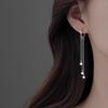 Hebilla de Oreja de Aguja de Plata 925 para Mujer 2025 Nuevas Explosiones Diseño Nicho Accesorios Avanzados para la Oreja Aretes de Lujo Ligero