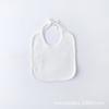 Toalha de saliva para pintura infantil branca algodão puro babador de bebê impermeável com bolso de amarrar babador criativo pintado DIY atacado