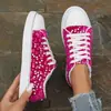Sapatos rasos femininos, qualidade de exportação, design moderno com lantejoulas, estilo casual, adequados para o outono, disponíveis em tamanhos grandes, nova coleção 2024, bico redondo, para vendas transfronteiriças