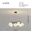 [Transfronterizo] Luz Principal Nuevo Croissant Estrella Flotante Luz Lámpara de Techo para Sala de Estar Comedor Dormitorio Accesorios de Iluminación Bauhaus Minimalista Gama Alta