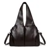 Bolso de Hombro PU Retro Europeo y Americano Piel Suave Casual Gran Capacidad Simple Versátil Bolso para Viajar Casual para Mujeres