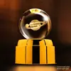 Luz Noturna de Planeta com Bola de Cristal Giratória Enfeites Criativos para Mesa Artesanato Feng Shui Presentes para Professores Novos Produtos Transfronteiriços