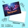 Cartões de Cumprimento de Halloween Transfronteiriços em Inglês, Bênçãos de Feriado, Lembrancinhas, Presentes, Decorações Florais de Parede, Cartões de Agradecimento