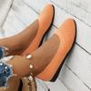 Zapatos de punto huecos zapatos de mujer 2023 Verano nuevos color puro tejido transfronterizo tacón plano casual zapatos transpirables transfronterizos