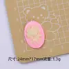Peças de Flores Coloridas em Relevo Desenho Animado Feito à Mão DIY Acessórios de Joias Cola Creme Resina Pequenos Acessórios Materiais para Presilhas de Cabelo Atacado