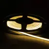 Tira de luz suave COB flexible ultradelgada 4 mm bajo voltaje 12V24V Ra90 5W 480 LEDs COB barra de luz LED