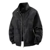 Chaqueta de trabajo para hombre para ir al trabajo y uso casual, corte holgado, ligeramente ancha, con múltiples bolsillos, estilo casual y relajado, movimiento sin restricciones