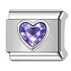 Corazón estampado con diamantes, personalizado, hecho a mano, único, italiano, DIY, accesorios para pulseras de acero inoxidable y joyería - abastecimiento