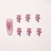 Acessórios Populares para Unhas com Tema de Planta de Bambu Cristalino Resina DIY Peças Pequenas Brincos Presilhas de Cabelo Decorações de Unhas Vestíveis Atacado