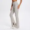 Fábrica de Roupas de Yoga N66 Atacado Conjunto Esportivo Levanta Bumbum Pêssego Toque Nu Calças Fitness Corrida Pilates Mulheres