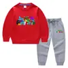 2023 Primavera y otoño nueva ropa infantil transfronteriza suéter para niños pantalones de dibujos animados conjunto de dos piezas bebé algodón traje de manga larga