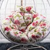 Cojín Grueso para Cesta Colgante, Cojín para Silla Colgante Tipo Nido de Pájaro de Ratán, Cojín Individual para Silla Colgante, Cojín Redondo para Mecedora Extraíble y Lavable