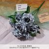 Ramo Falso de Capuchino de 9 Cabezas Simulado Arreglo de Flores Artificiales de Seda Flor de Plástico Decoración de Boda Decoración de Sala de Estar
