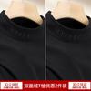 Camiseta Térmica de Terciopelo Cálido Engrosada para Hombre de 320g, Top de Terciopelo Doble Cara para Otoño e Invierno, Camiseta de Forro Polar con Cuello Semi-Alto para Hombre