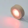 Nueva Base Luminosa Redonda de Madera Maciza Bloqueadora de Luz Antirreflejos LED de Cristal Base Luminosa para Taza de Vidrio de Aromaterapia